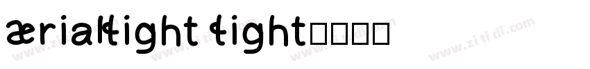 ArialLight Light字体转换